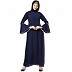 Wholesale abayas/burqas - Casual A-line abaya with bell sleeves